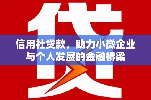 江阴信用社贷款，助力小微企业与个人发展的金融桥梁
