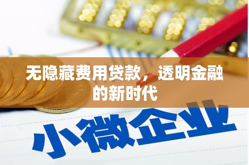 六脚无隐藏费用贷款，透明金融的新时代