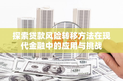 安仁探索贷款风险转移方法在现代金融中的应用与挑战