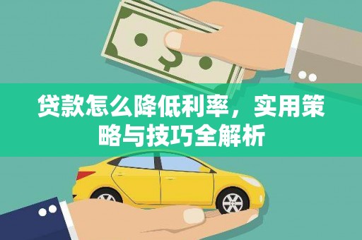 崖州贷款怎么降低利率，实用策略与技巧全解析