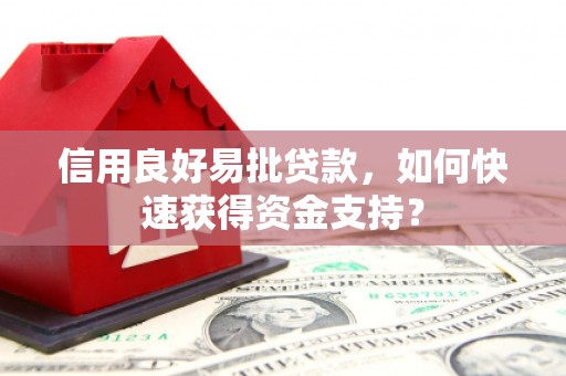 英德信用良好易批贷款，如何快速获得资金支持？