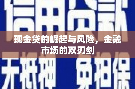 马尔康现金贷的崛起与风险，金融市场的双刃剑