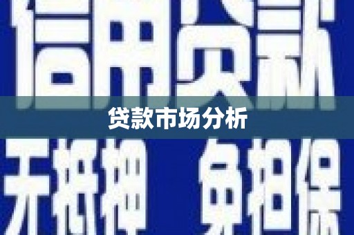 留坝贷款市场分析