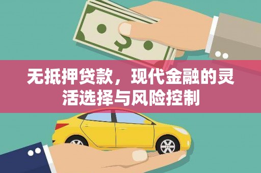 华阴无抵押贷款，现代金融的灵活选择与风险控制