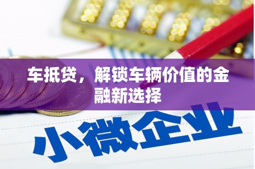 横县车抵贷，解锁车辆价值的金融新选择