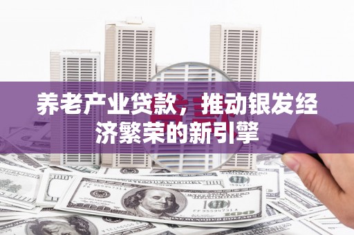 洛南养老产业贷款，推动银发经济繁荣的新引擎