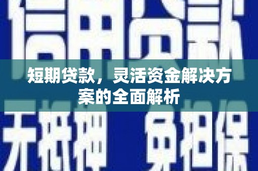 湖里短期贷款，灵活资金解决方案的全面解析