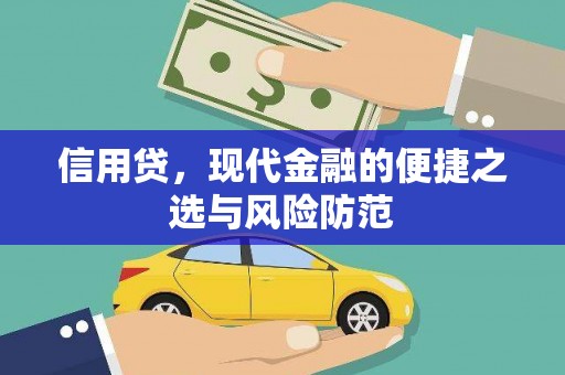 汉台信用贷，现代金融的便捷之选与风险防范