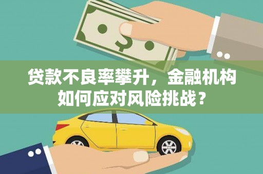 正安贷款不良率攀升，金融机构如何应对风险挑战？