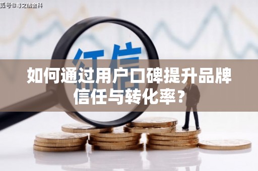 平南如何通过用户口碑提升品牌信任与转化率？