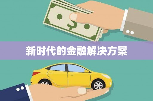 安仁新时代的金融解决方案